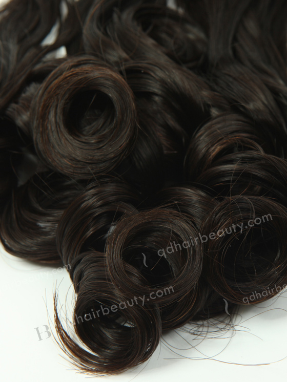 In Stock 7A Peruvian Virgin Hair 22" Double Drawn Tighter Tip Curl Natural Color Machine Weft SM-664