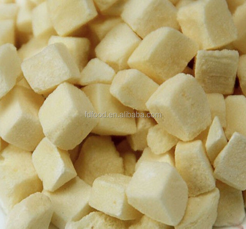 Freeze dried potato cubes 