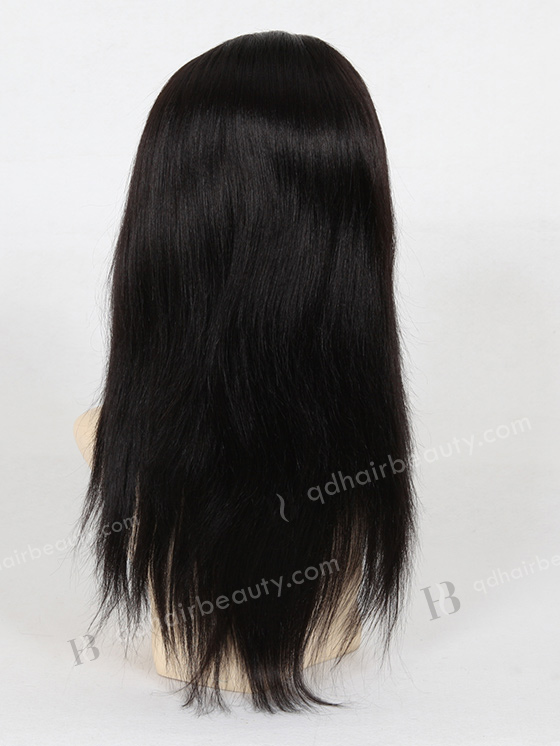 In Stock Indian Remy Hair 14" Light Yaki 1b# Full Lace Glueless Wig GL-01025