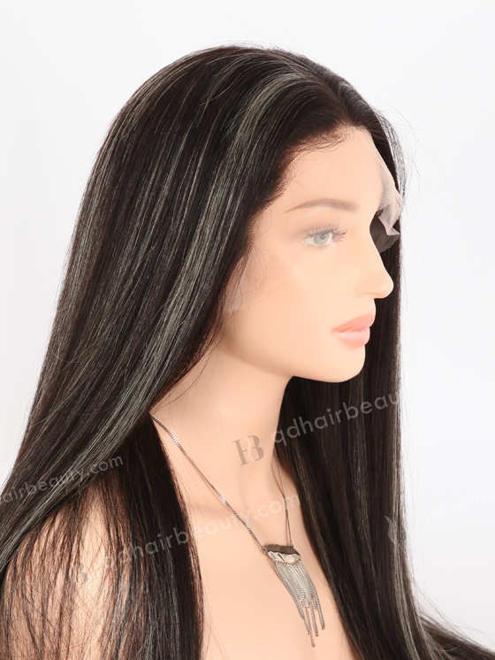 Super Long 30'' Italian Virgin Human Hair Silky Straight Full Lace Wig WR-LW-137