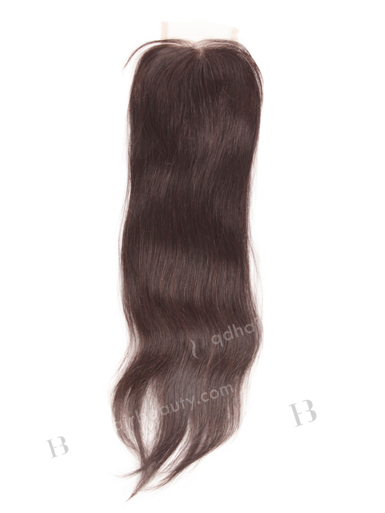 In Stock Indian Remy Hair 18" Straight Natural Color Top Closure STC-24