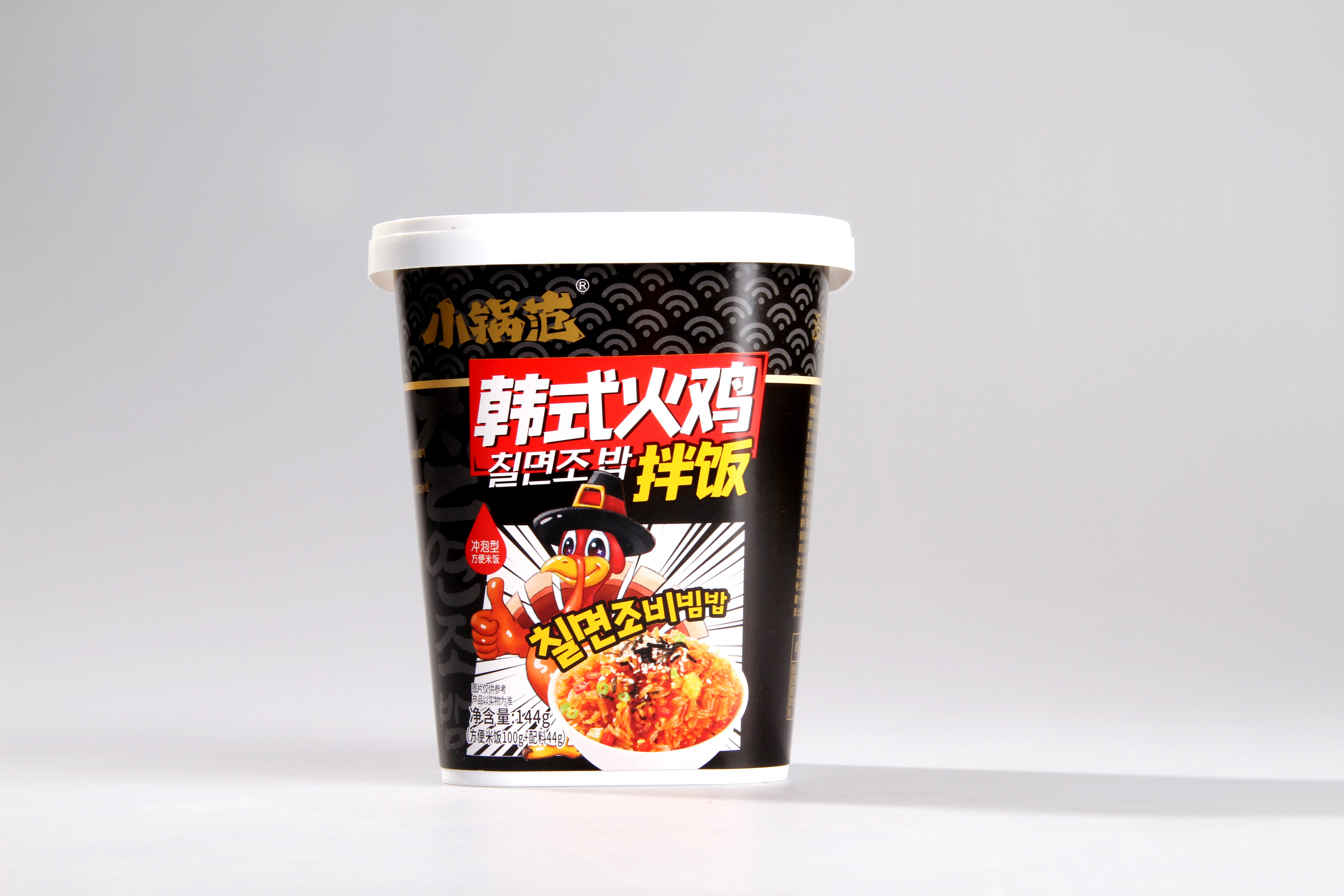 instant rice meal with korean hot chicken flavor