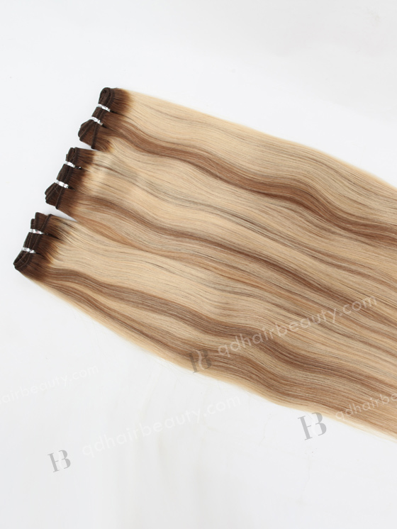 In Stock Malaysian Virgin Hair 22" Straight T9/60# with 9# highlights Color Machine Weft SM-360