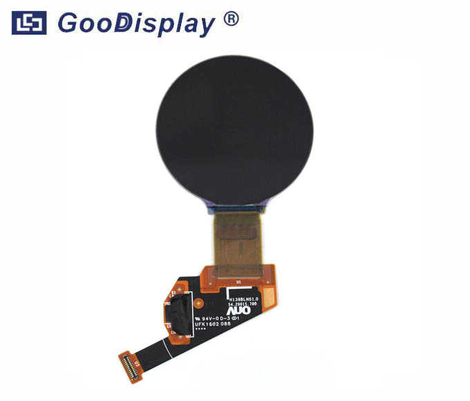 1.39 inch round OLED display panel, 16.7M color, 400x400 resolution, GDOR0140CP20