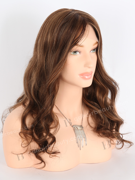 In Stock European Virgin Hair 18" Loose Curls 3#/30#/12# Highlights Color RENE Lace Front Wig RLF-08009