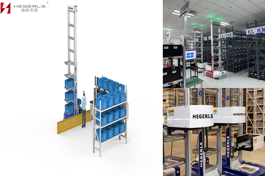箱式仓储机器人（ACR）系统 入库效率达200箱/小时的人机直拣工作站