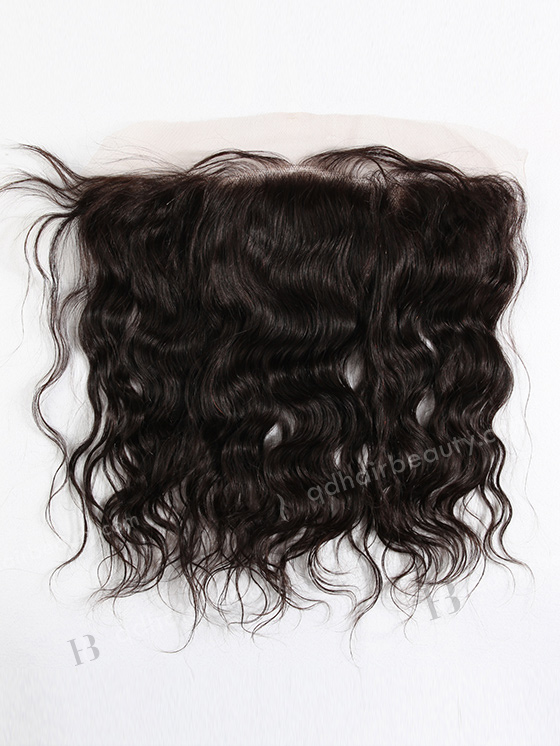 In Stock Indian Remy Hair 12" Natural Wave Natural Color Lace Frontal SKF-039