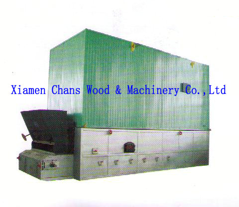 Chain grate boiler in box shape