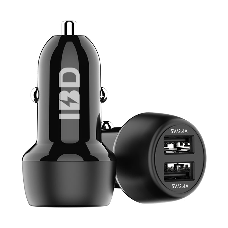IBD335-4.8A 24W Dual Port Smart Car Charger For Mobile Phone