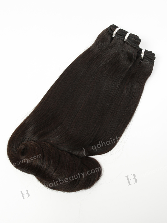Top Quality 16'' Malaysian Virgin Straight With Roll Curl Tip Human Hair Wefts WR-MW-122