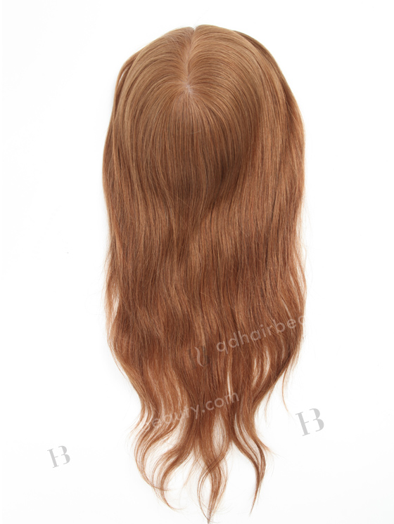Custom Size European Virgin Hair 16" 9# Color Natural Straight Full Silk Top Hair WR-TC-064