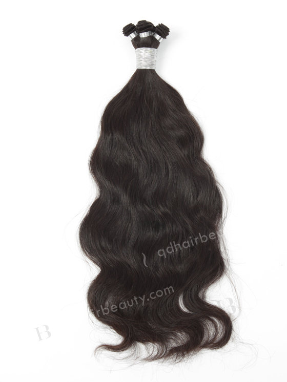 In Stock Brazilian Virgin Hair 18" Natural Wave Natural Color Hand-tied Weft SHW-012