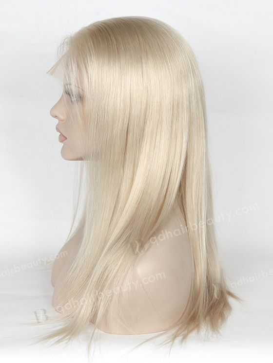 Hot Selling Silky Straight 16'' White Color Peruvian Virgin Hair Wigs WR-LW-110