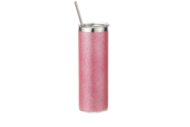 20 oz. Glitter Stainless Steel Tumbler-Pink