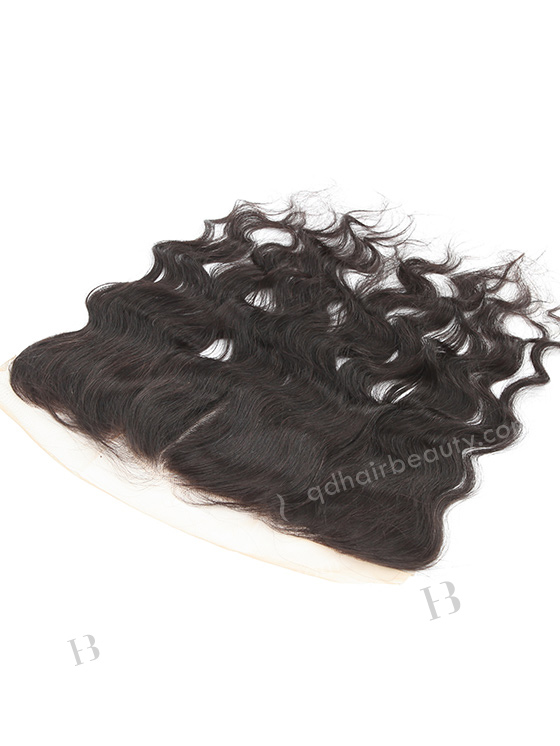In Stock Indian Remy Hair 16" Natural Wave Natural Color Lace Frontal SKF-041