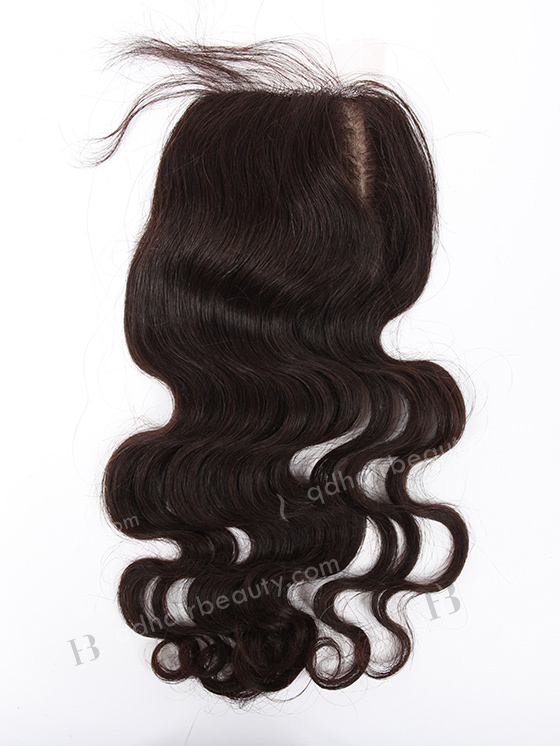 In Stock Indian Remy Hair 16" Body Wave Natural Color Silk Top Closure STC-303