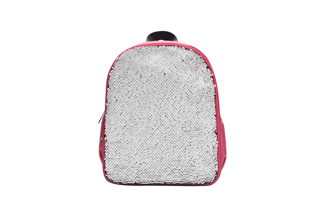 Sequin Rose Red School Bag, Small