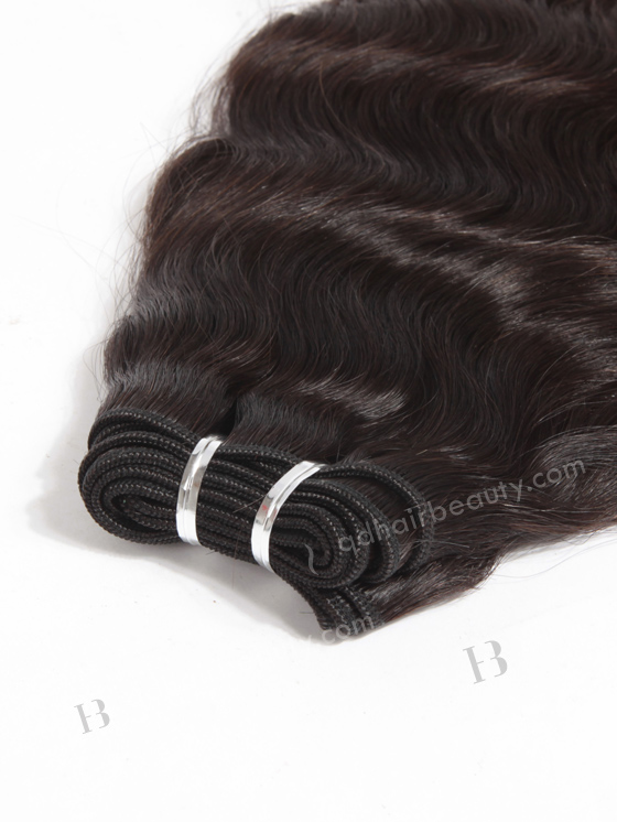 In Stock Brazilian Virgin Hair 16" Natural Wave Natural Color Machine Weft SM-052
