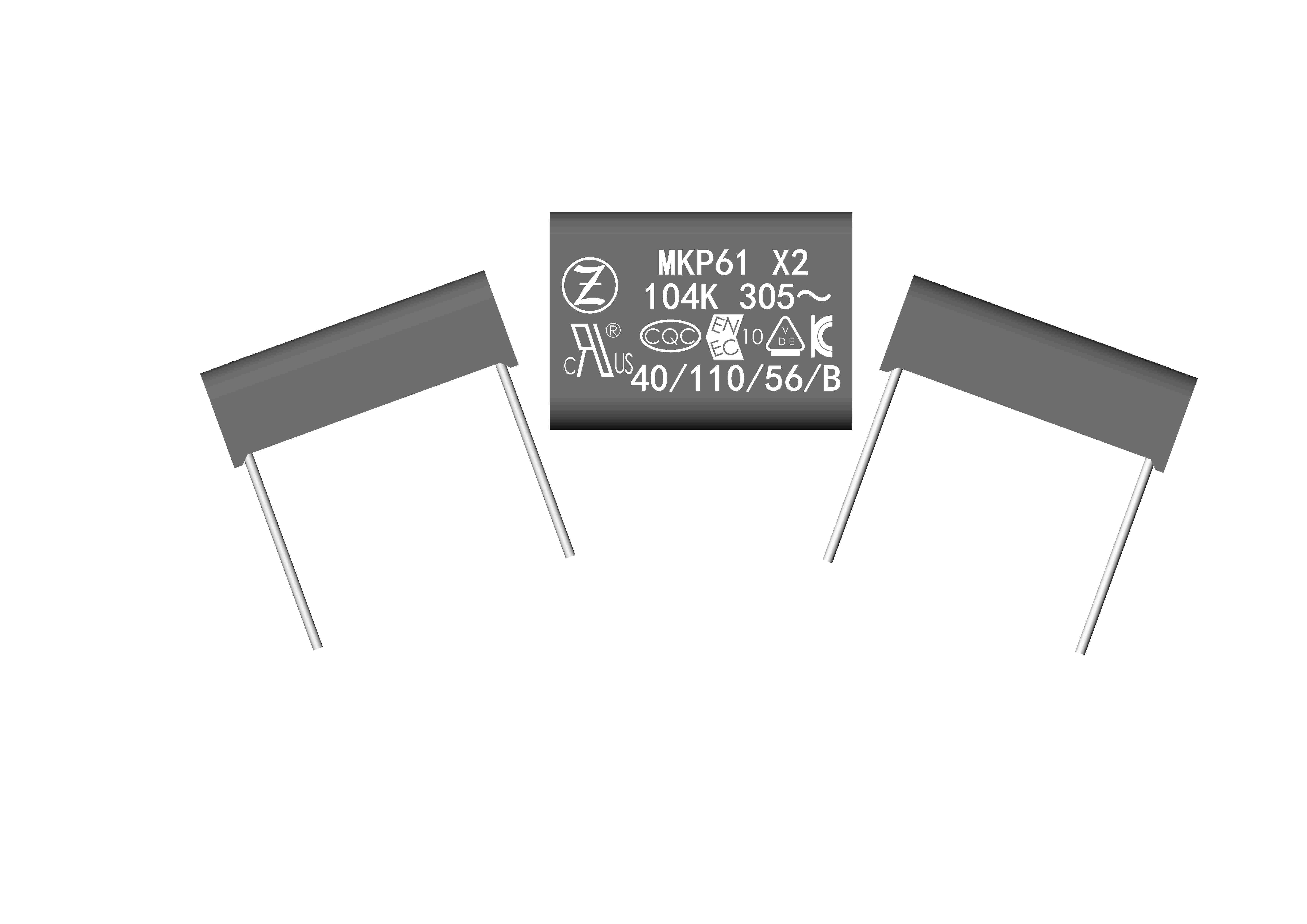 MKP61F_EMI suppression capacitor(Class X2,Flat version,275Vac,305Vac,310Vac)