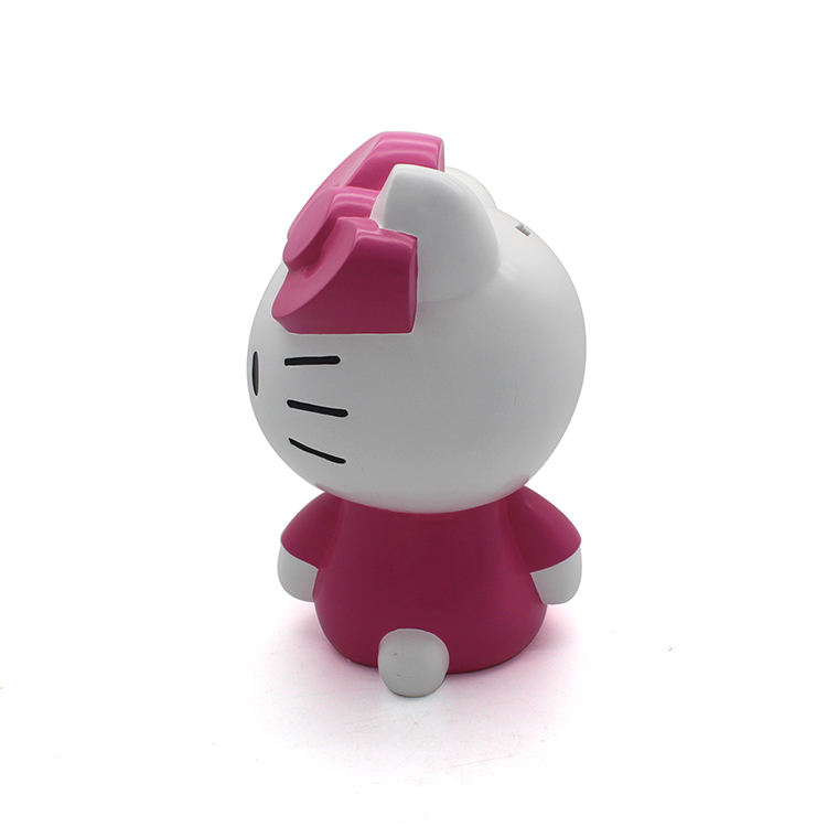 Resin crafts Hello kitty pink custom toys coin bank save meney box