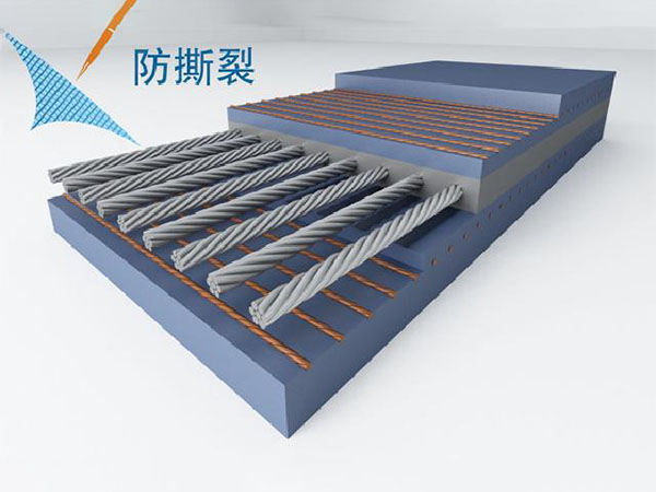 Anti-tear conveyor steel cord belt