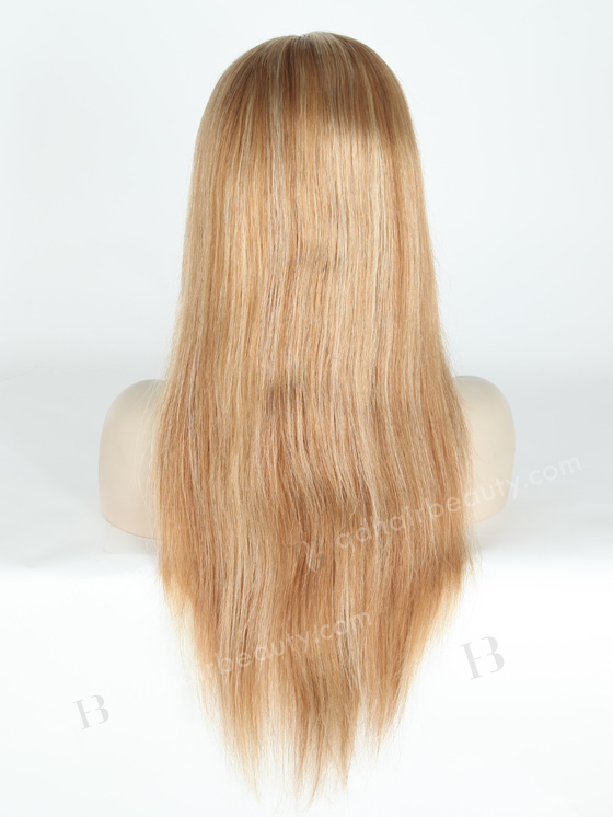 In Stock Brazilian Virgin Hair 18" Straight 8a#/22# Highlights Color Lace Front Wig MLF-04009