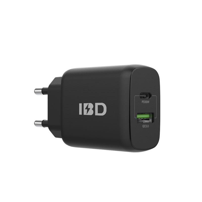 IBD144B-1UC-30W EU PD 2-Port Charger for Mobile Phone.