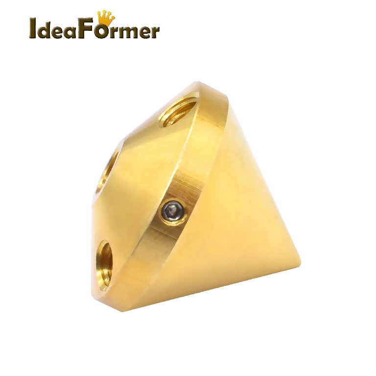 Nozzle 3 in 1 out brass E3D- heating block 