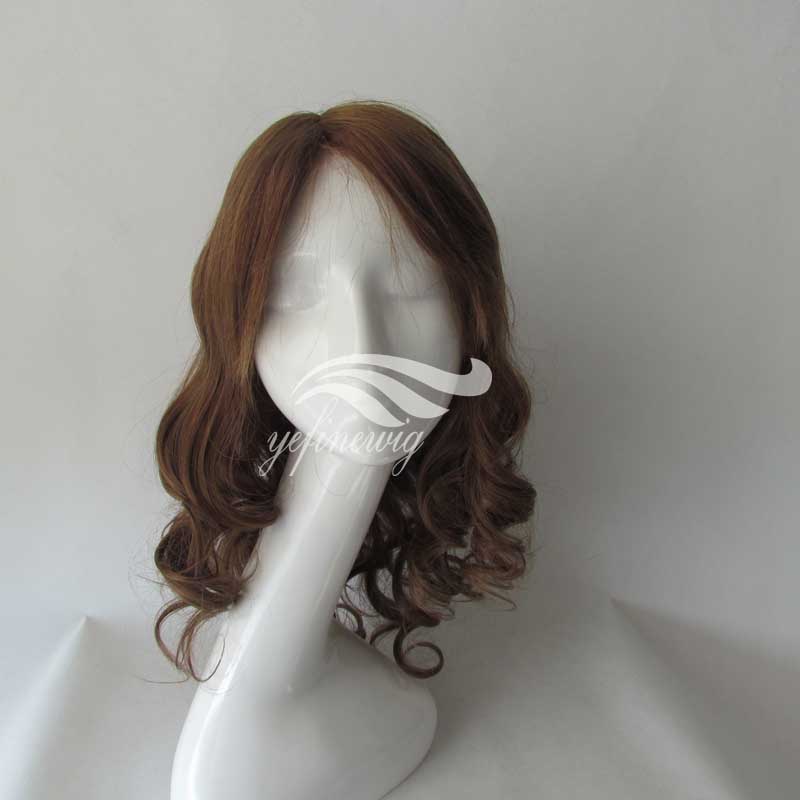 Full handtied Top Lace wigs for cancer patients 