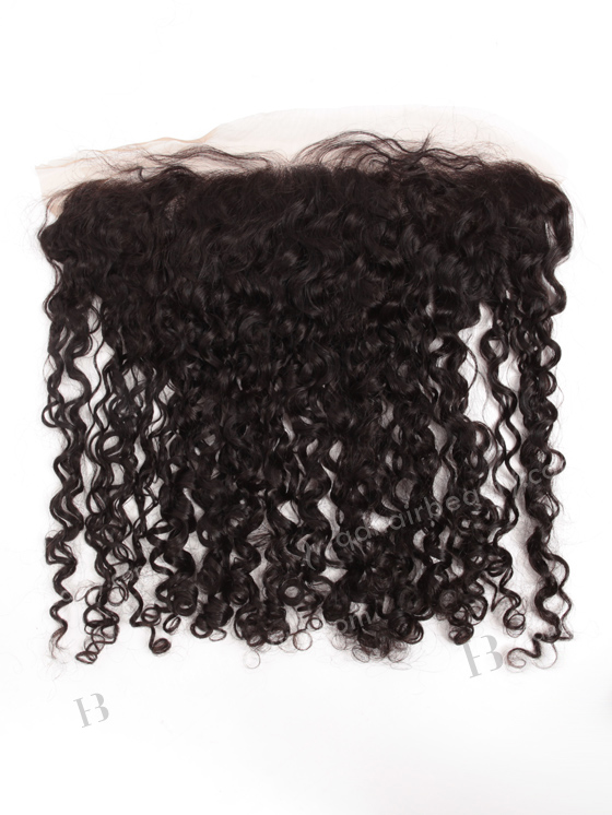 Indian Remy Hair 16" Tight Curl Natural Color Lace Frontal WR-LF-018