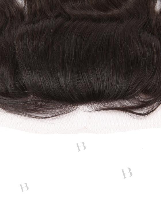 In Stock Indian Virgin Hair 14" Natural Wave Natural Color Silk Top Lace Frontal SKF-068