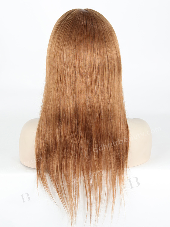 In Stock Brazilian Virgin Hair 18" Straight 10# Color Silk Top Full Lace Wig STW-426