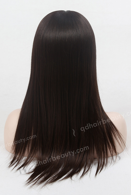 100% Indian Virgin Hair 16" Straight Natural Color Jewish Wig WR-JW-002