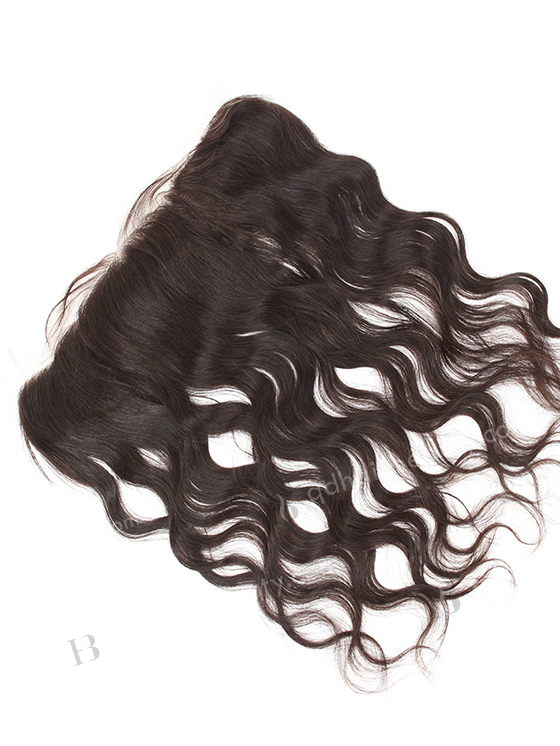 In Stock Indian Virgin Hair 16" Natural Wave Natural Color Lace Frontal SKF-050