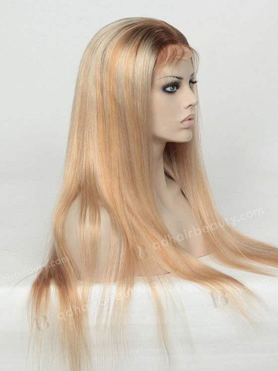 Long Blonde European Virgin Hair Full Lace Wigs WR-LW-098
