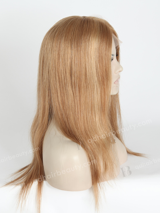 In Stock European Virgin Hair 16" Straight 8a#/24# Color Lace Front Silk Top Glueless Wig GLL-08001