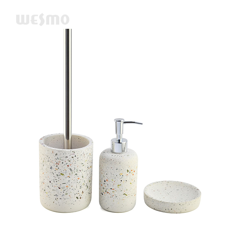 Factory new style polyresin bathroom accessories set home hotel decoration