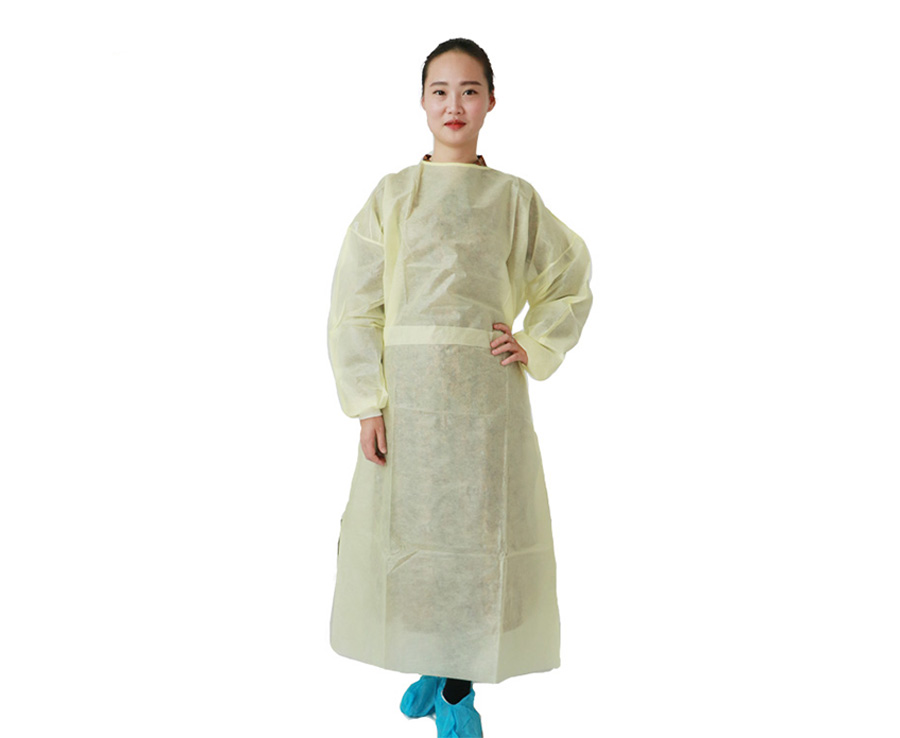 Yellow Lady's Surgical Gown