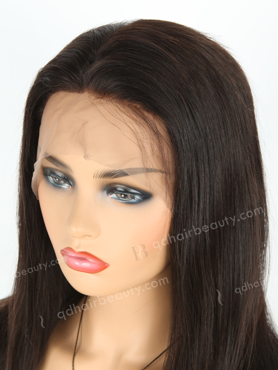In Stock Indian Remy Hair 18" Straight Natural Color 360 Lace Wig 360LW-01008