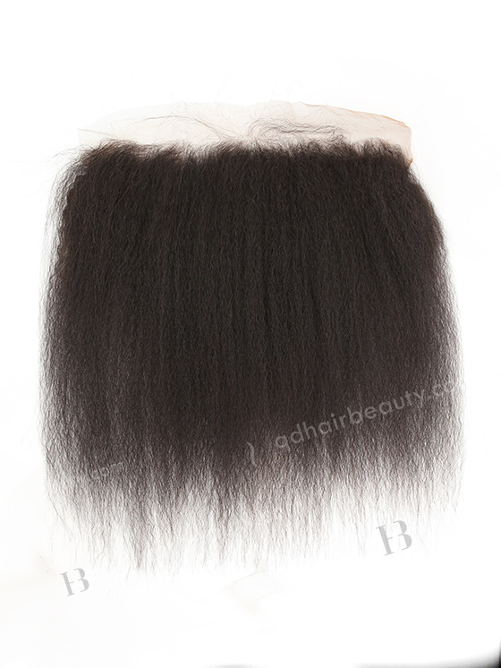 Brazilian Virgni Hair 14" Kinky Straight Natural Color Lace Frontal WR-LW-006