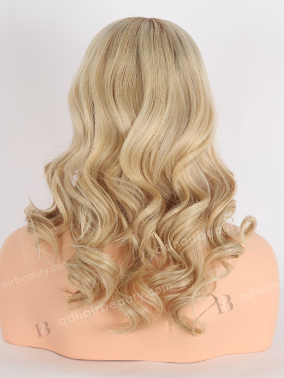European Human Hair Beach Wave Silk Top Lace Wig WR-ST-056