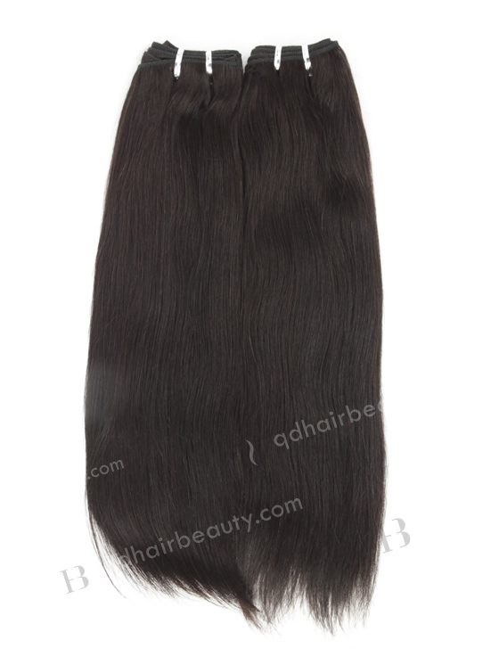 In Stock Indian Remy Hair 16" Straight 1B# Color Machine Weft SM-073