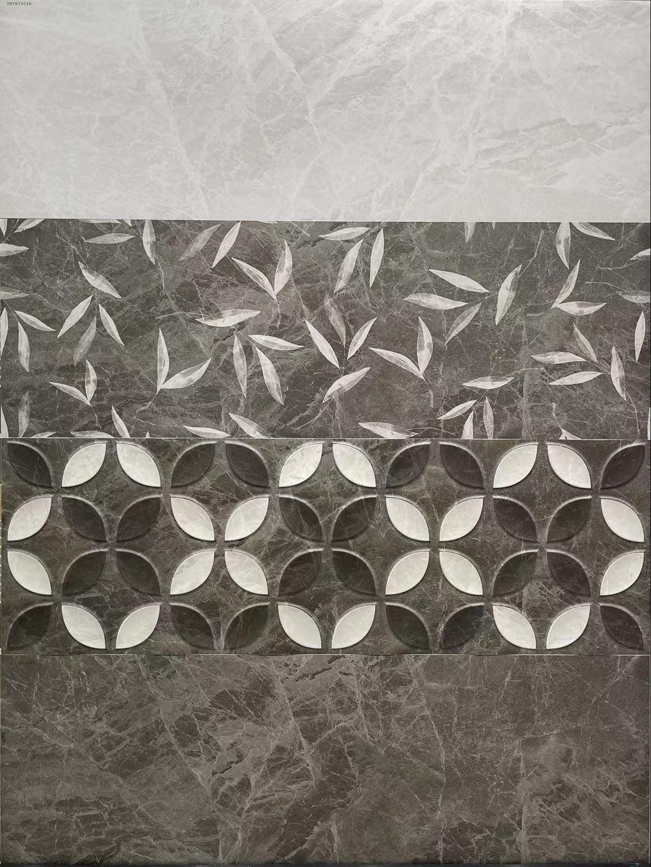 3D white wall tiles 