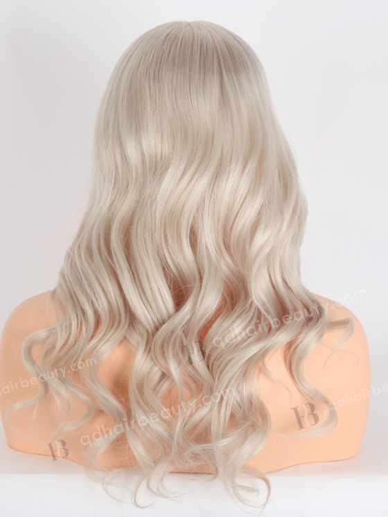 In Stock European Virgin Hair 18" Beach Wave Silver Color Grandeur Wig GRD-08025