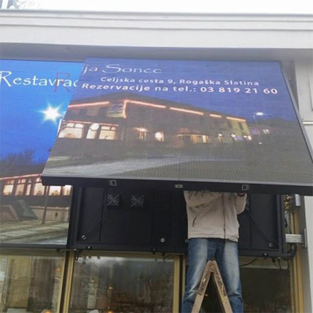 OUTDOOR LED WINDOW SIGN FRONT MAINTENANCE LED SCREEN LED FULL COLOR DISPLAY