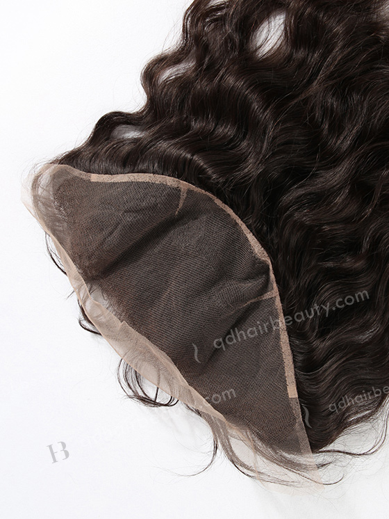 In Stock Indian Virgin Hair 12" Natural Wave Natural Color Lace Frontal SKF-020