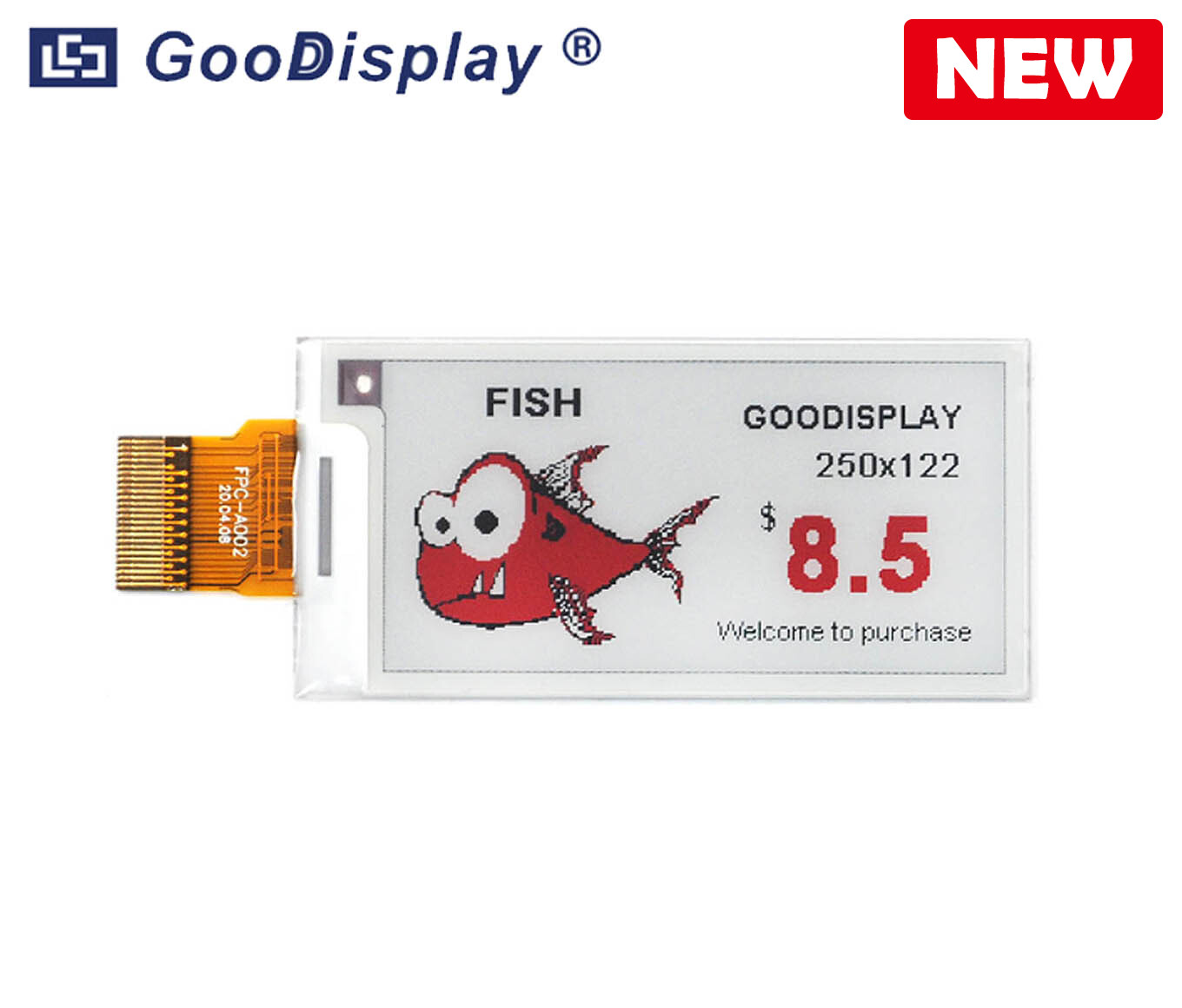 SSD1680 2.13 zoll Dreifarbiges E-Paper-Anzeige hohe Auflösung 250x122 GDEY0213Z98