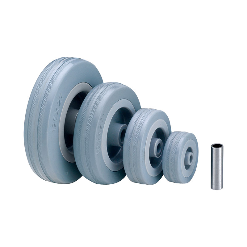 轻型灰色橡胶仪器轮（聚丙烯轮芯）- 25 系列