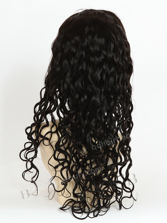 In Stock Indian Remy Hair 22" Very Wavy 25mm 1b# Color Full Lace Wig FLW-01674