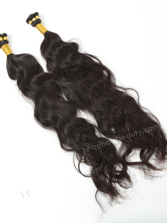 In Stock Brazilian Virgin Hair 26" Natural Wave Natural Color Hand-tied Weft SHW-016